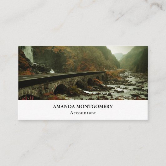 Moody en mooie Natuur Landschap Visitekaartje (Voorkant)