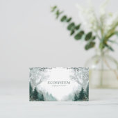 Moody en mystiek betoverd bos visitekaartje (Staand voorkant)