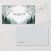 Moody en mystiek betoverd bos visitekaartje (Voorkant / Achterkant)