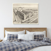 Moody Estabrook & Andersons Shoe Manufacturers Canvas Afdruk (Insitu (Slaapkamer))