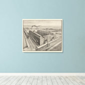 Moody Estabrook & Andersons Shoe Manufacturers Canvas Afdruk (Insitu (Houten vloer))