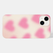 Moody esthetisch roze hart Case-Mate iPhone case (Achterkant (horizontaal))