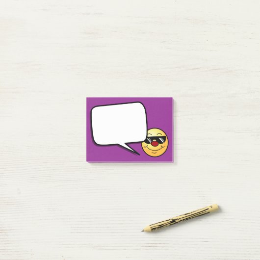 Moody Face Grumpey Post-it® Notes (Op bureau)