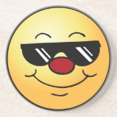 Moody Face Grumpey Zandsteen Onderzetter (Voorkant)