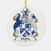 Moody Family Crest Keramisch Ornament (Voorkant)