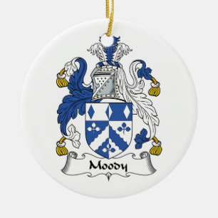 Moody Family Crest Keramisch Ornament