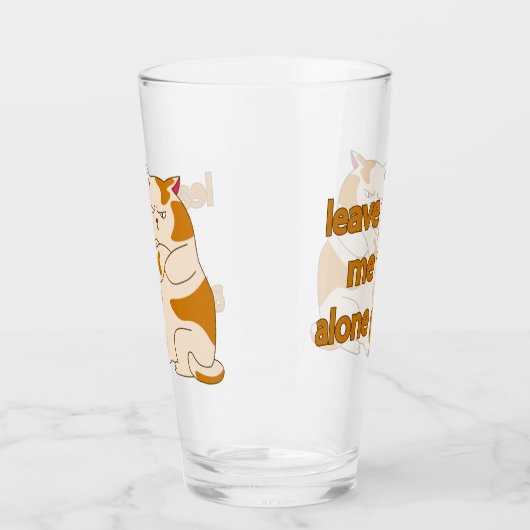 Moody fat cat leave me alone  glas (Links)