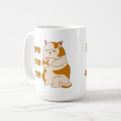 Moody fat kat laat me alleen koffie mok (Voorkant links)