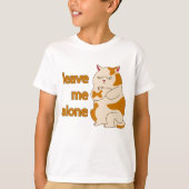 Moody fat kat laat me alleen T-Shirt (Voorkant)