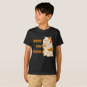 Moody fat kat laat me alleen T-Shirt (Voorkant volledig)