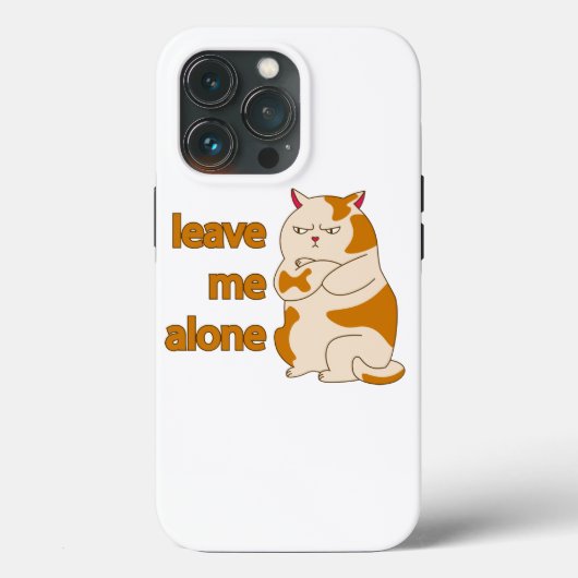 Moody fat laat me alleen Case-Mate iPhone case (Achterkant)