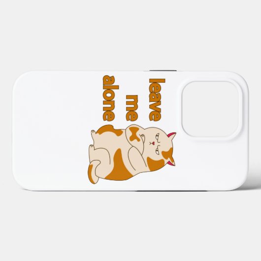 Moody fat laat me alleen Case-Mate iPhone case (Achterkant (horizontaal))