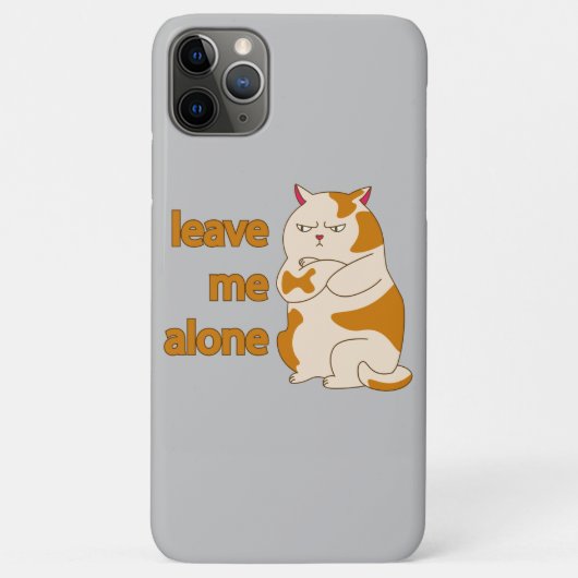 Moody fat laat me alleen Case-Mate iPhone case (Achterkant)