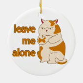 Moody fat laat me alleen keramisch ornament (Achterkant)