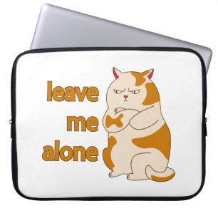 Moody fat laat me alleen laptop sleeve