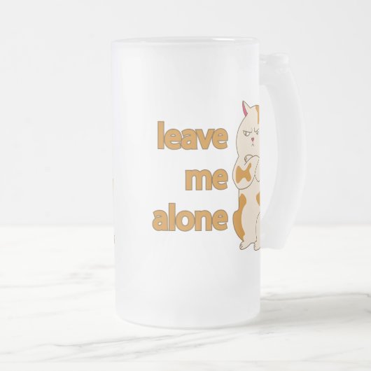 Moody fat laat me alleen matglas bierpul (Voorkant rechts)