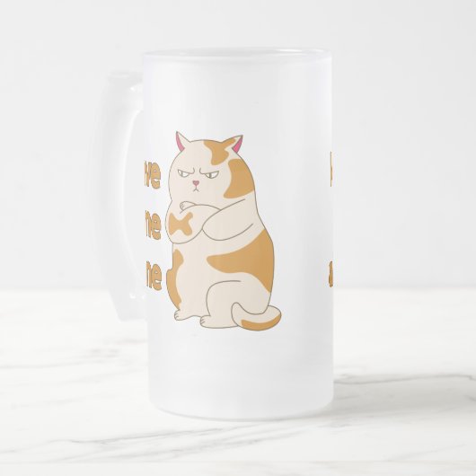 Moody fat laat me alleen matglas bierpul (Voorkant links)