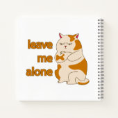 Moody fat laat me alleen notitieboek (Achterkant)