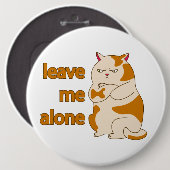 Moody fat laat me alleen ronde button 6,0 cm (Voorkant /achterkant)