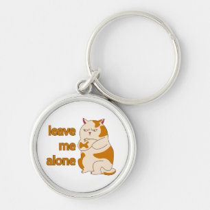 Moody fat laat me alleen sleutelhanger