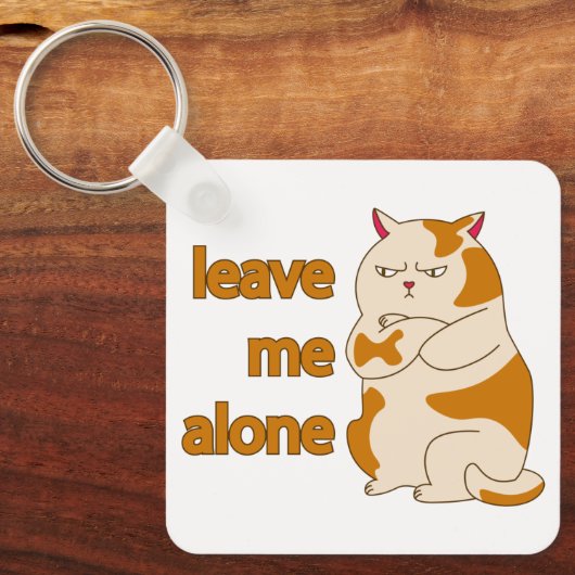 Moody fat laat me alleen sleutelhanger (Voorkant)