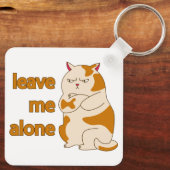 Moody fat laat me alleen sleutelhanger (Achterkant)