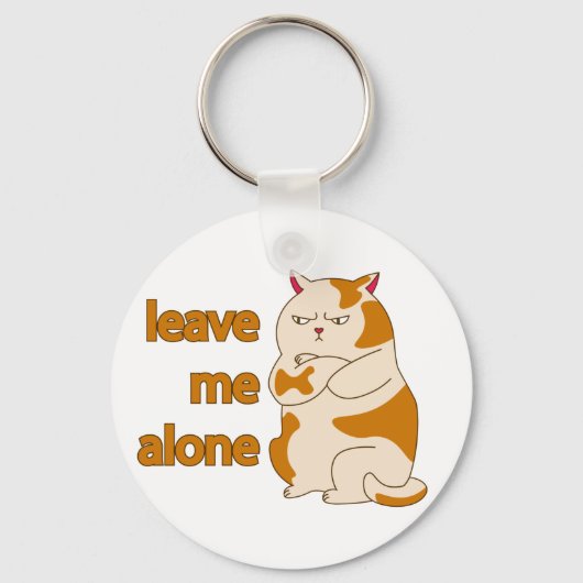 Moody fat laat me alleen sleutelhanger (Voorkant)