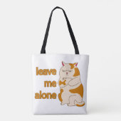 Moody fat laat me alleen tote bag (Achterkant)