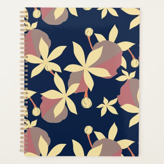 Moody Floral Blush en Blue Planner (Voorkant)