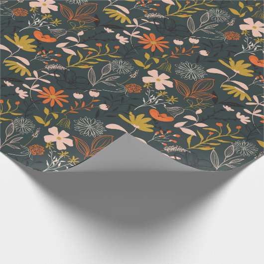 Moody Floral Cadeaupapier (Hoek)