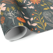 Moody Floral Cadeaupapier (Rol Hoek)