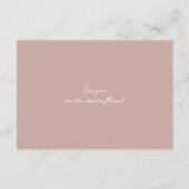 Moody Floral Fine Art Wedding RSVP Card Informatiekaartje (Achterkant)
