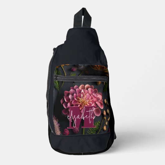 Moody Floral monogram Sling Bag (Voorkant)