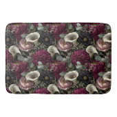 Moody Floral Pattern with Dahlias and Calla Lilies Badmat (Voorkant)