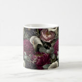 Moody Floral Pattern with Dahlias and Calla Lilies Koffiemok (Center)