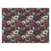 Moody Floral Pattern with Dahlias and Calla Lilies Tafelkleed (Voorkant (Horizontaal))