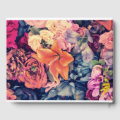 Moody Floral Photo Sympathie Funeral Waterverf Gastenboek (Achterkant)