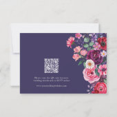 Moody Floral RSVP-kaart RSVP Kaartje (Achterkant)