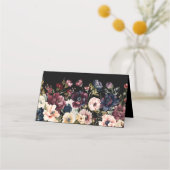 Moody Floral Trouwplaatskaarten Plaatskaartje (Achterkant)