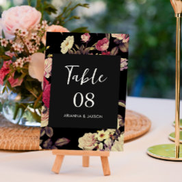 Moody Floral Trouwtafel nummer