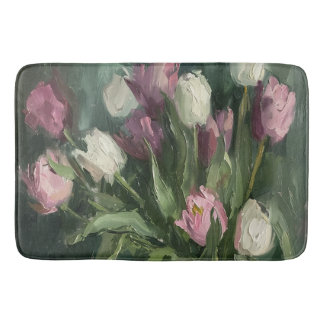 Moody Floral Tulpen Badmat