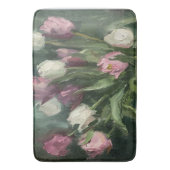 Moody Floral Tulpen Badmat (Voorkant Verticaal)