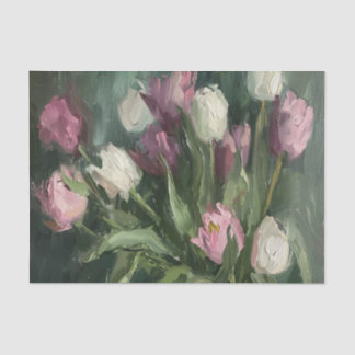 Moody Floral Tulpen Tissuepapier