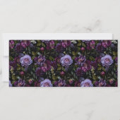 Moody Floral Wedding Vind uw Seat Header Kaart (Achterkant)