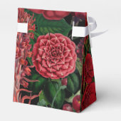 Moody Florals Black Arch Burgundy Red Wedding Bedankdoosjes (Achterkant)