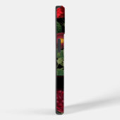 Moody Florals Black & Burgundy  Monogram Case-Mate iPhone Case (Achterkant / Rechts)