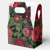 Moody Florals Black en Burgundy Bedankdoosjes (Geopend)