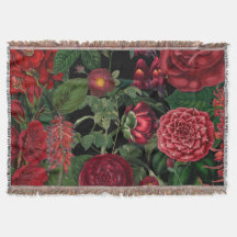 Moody Florals Black en Burgundy