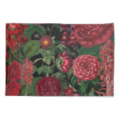 Moody Florals Black en Burgundy Kussensloop (Achterkant-Links)