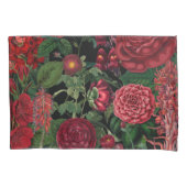 Moody Florals Black en Burgundy Kussensloop (Voorkant-Links)